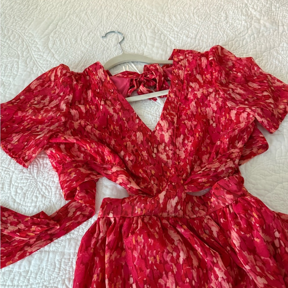 Red Floral dress - Easy Clothes - size S/M - Picture 6 of 6